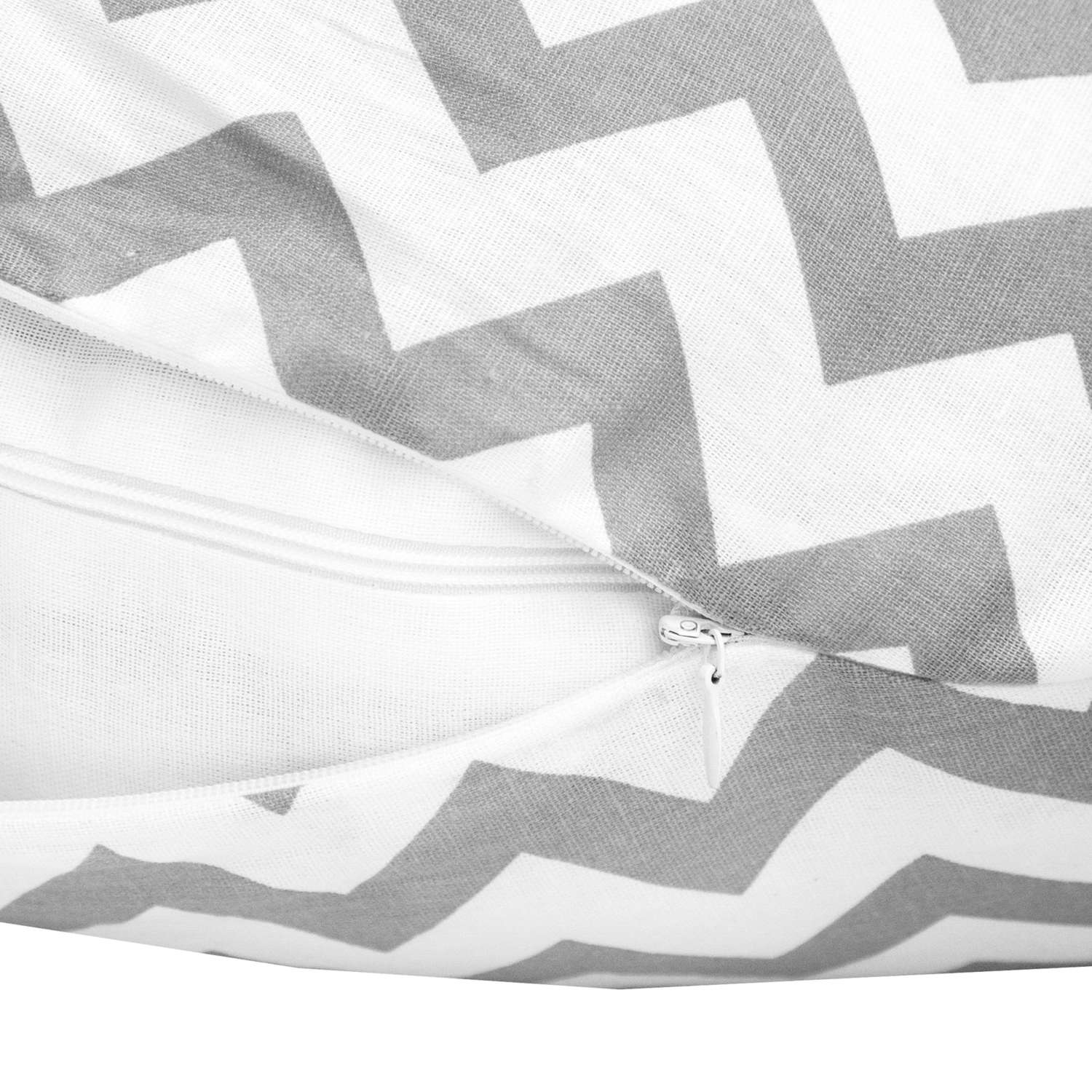 Наволочка к подушке AmaroBaby для беременных Анатомическая 340х72 см Зигзаг серый - фото 4