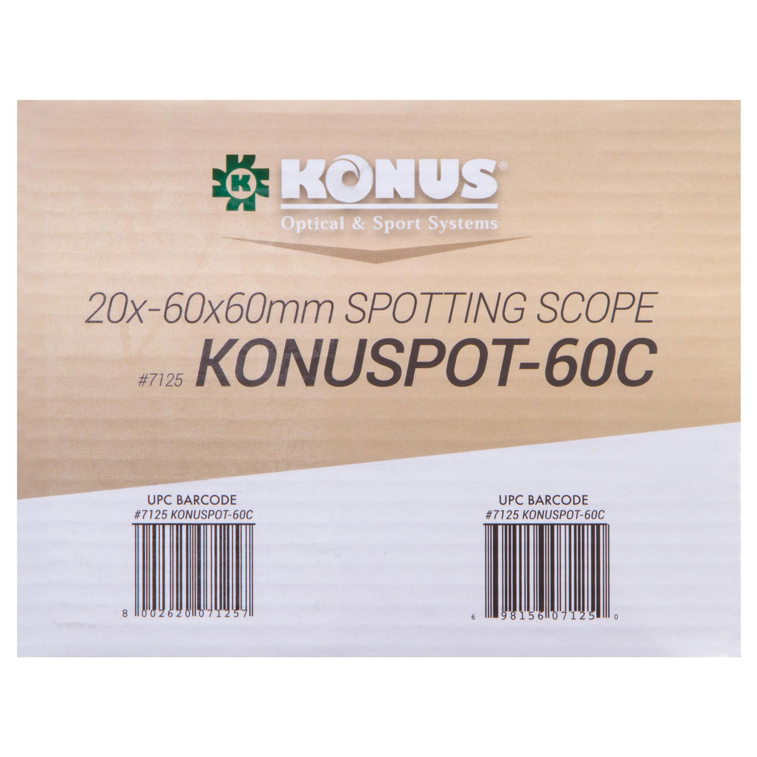 Зрительная труба Konus Konuspot-60C 20–60x60 - фото 16