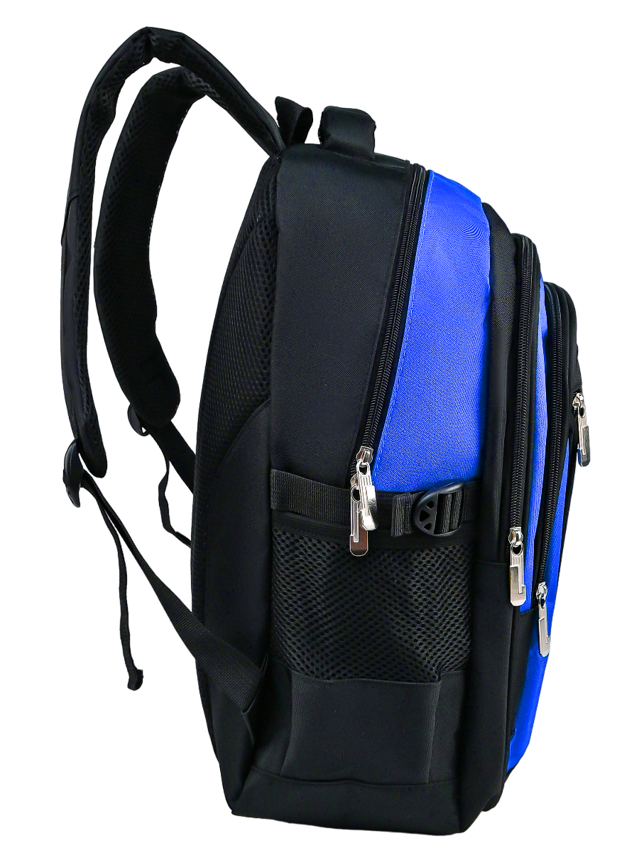 Рюкзак школьный Evoline большой черно-голубой EVOS-318 - фото 2