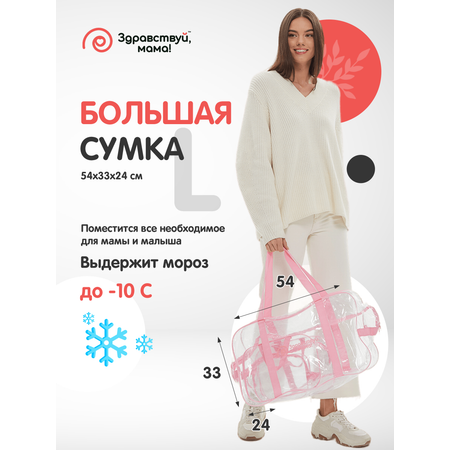 Сумка в роддом Здравствуй мама! Premium Quality 2 шт