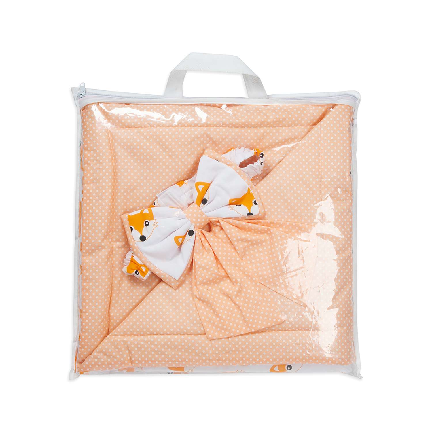 Конверт-одеяло Чудо-чадо для новорожденного на выписку Времена года лисички/рыжий - фото 5