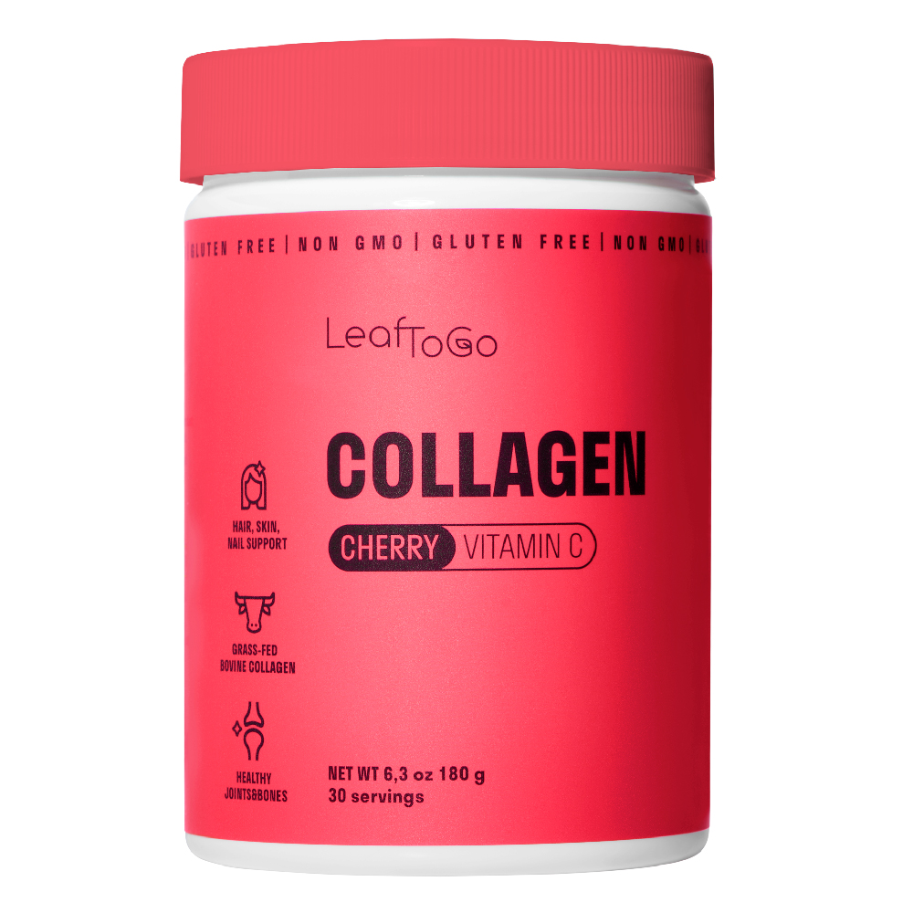 Коллаген пептидный+Витамин С LeafToGo со вкусом вишни - фото 1