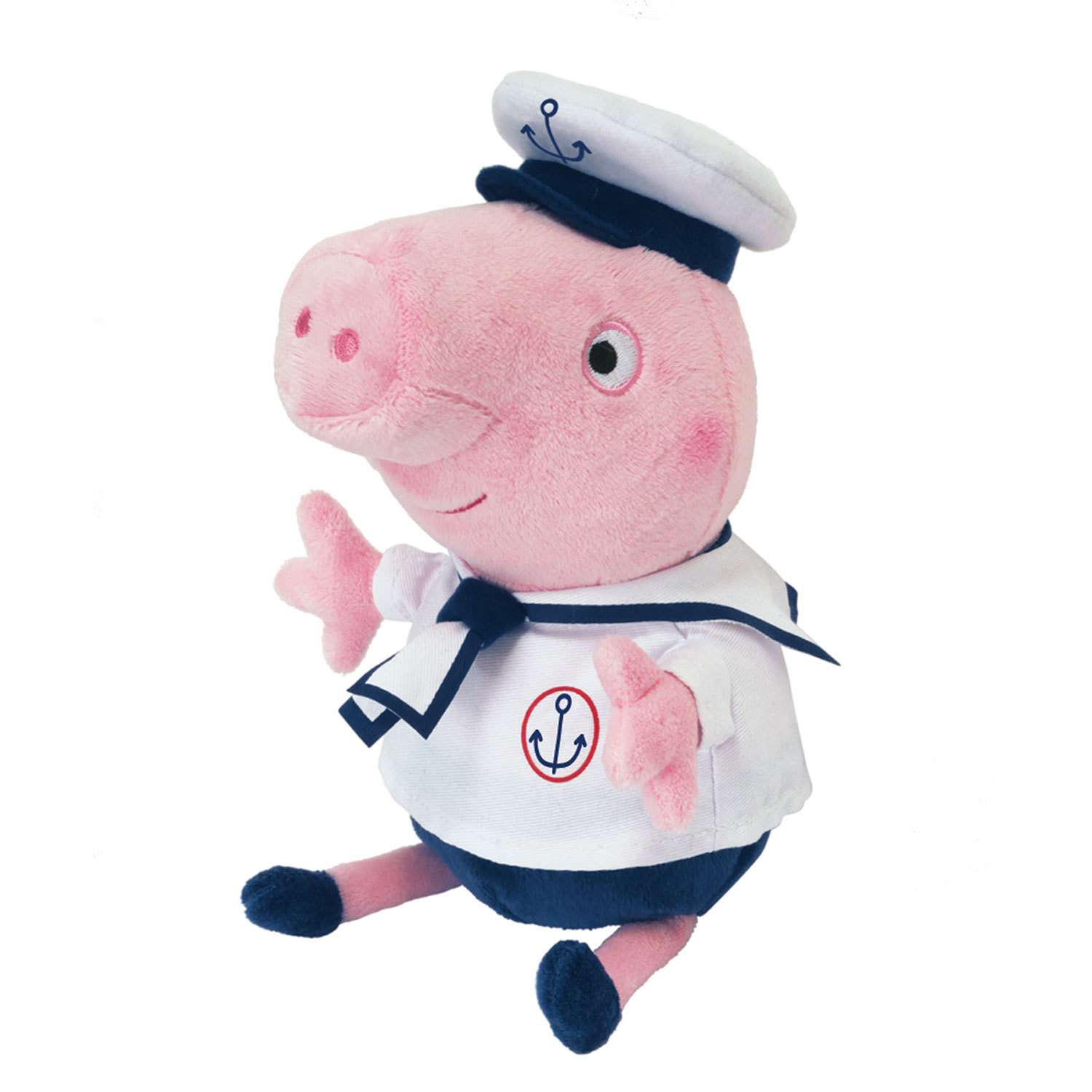 Игрушка мягкая Свинка Пеппа Pig Джордж моряк озвуч 31156 - фото 2