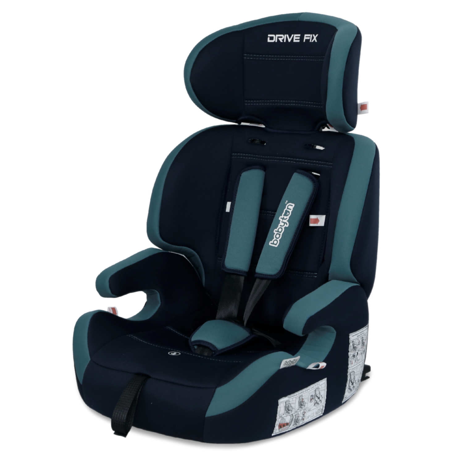 Автокресло Babyton Drive Fix Indigo-Aqua Isofix 1/2/3 (9-36 кг) - фото 20