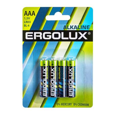 Батарейки Ergolux LR03 BL-4
