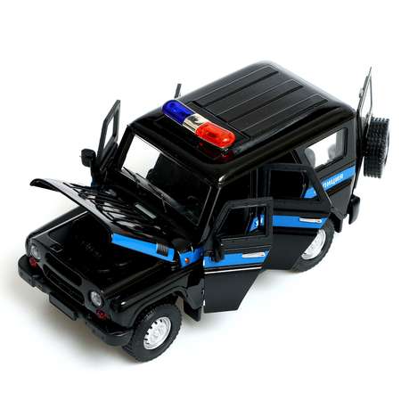 Машина Автоград металлическая «УАЗ Hunter Полиция» инерция 1:24 свет и звук