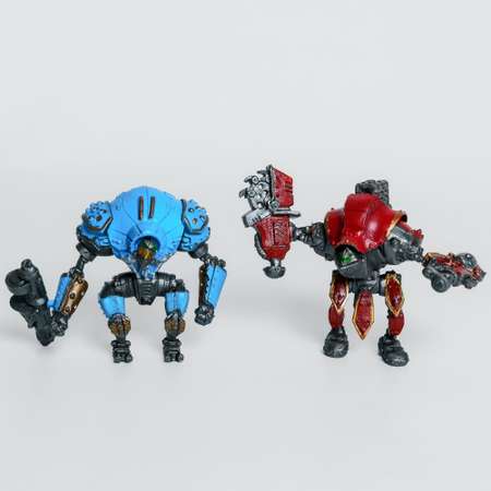 Роботы CyberCode 2 фигурки игрушки для детей развивающие пластиковые коллекционные интересные. 8см