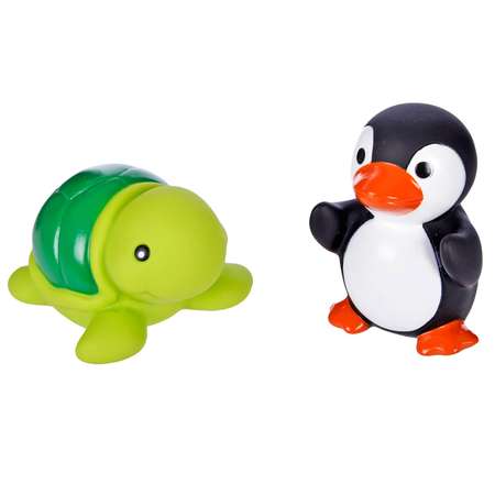 Игрушки для купания Жирафики Черепашка и пингвин