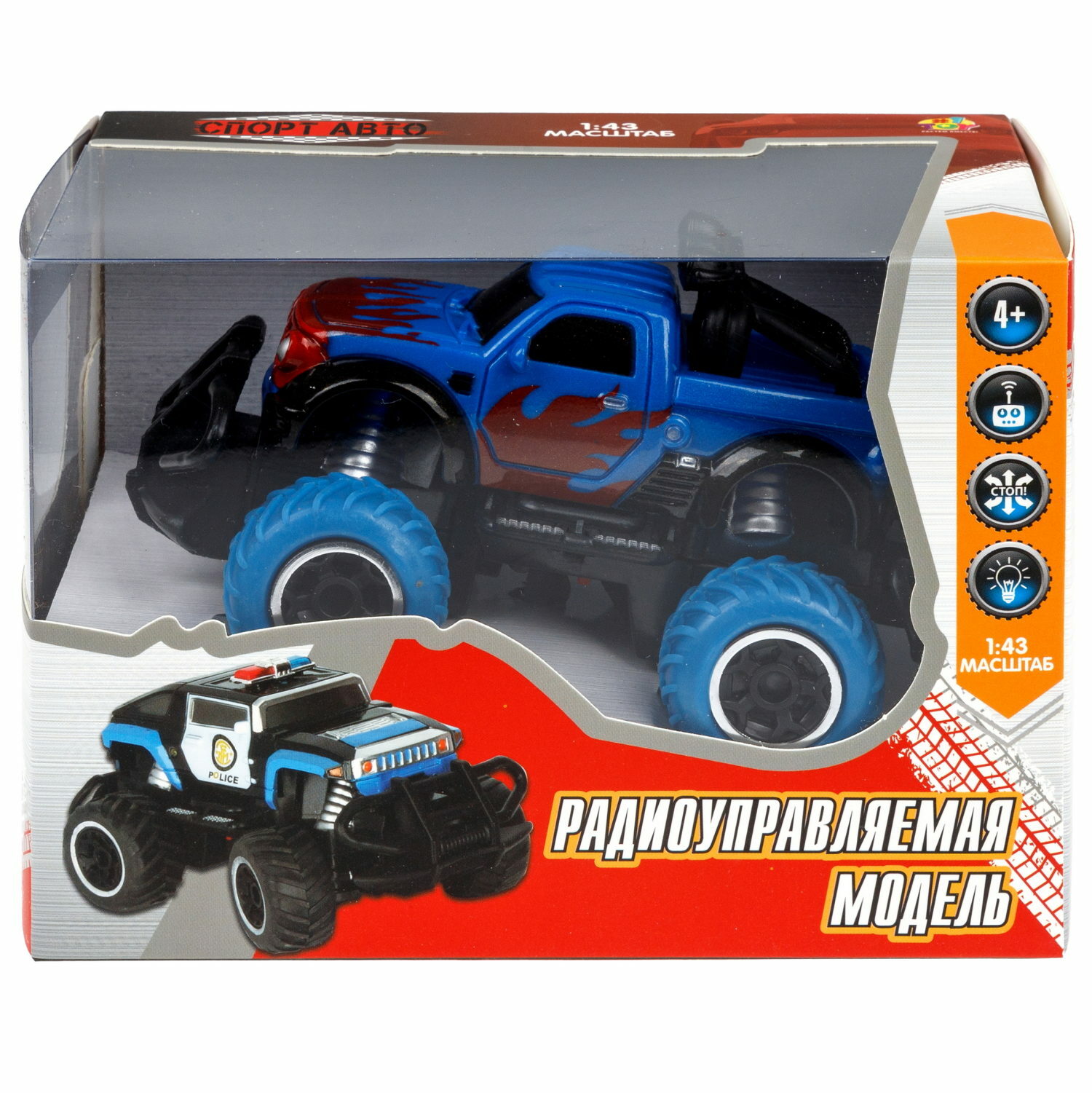 Внедорожник РУ 1TOY 1:43 - фото 10