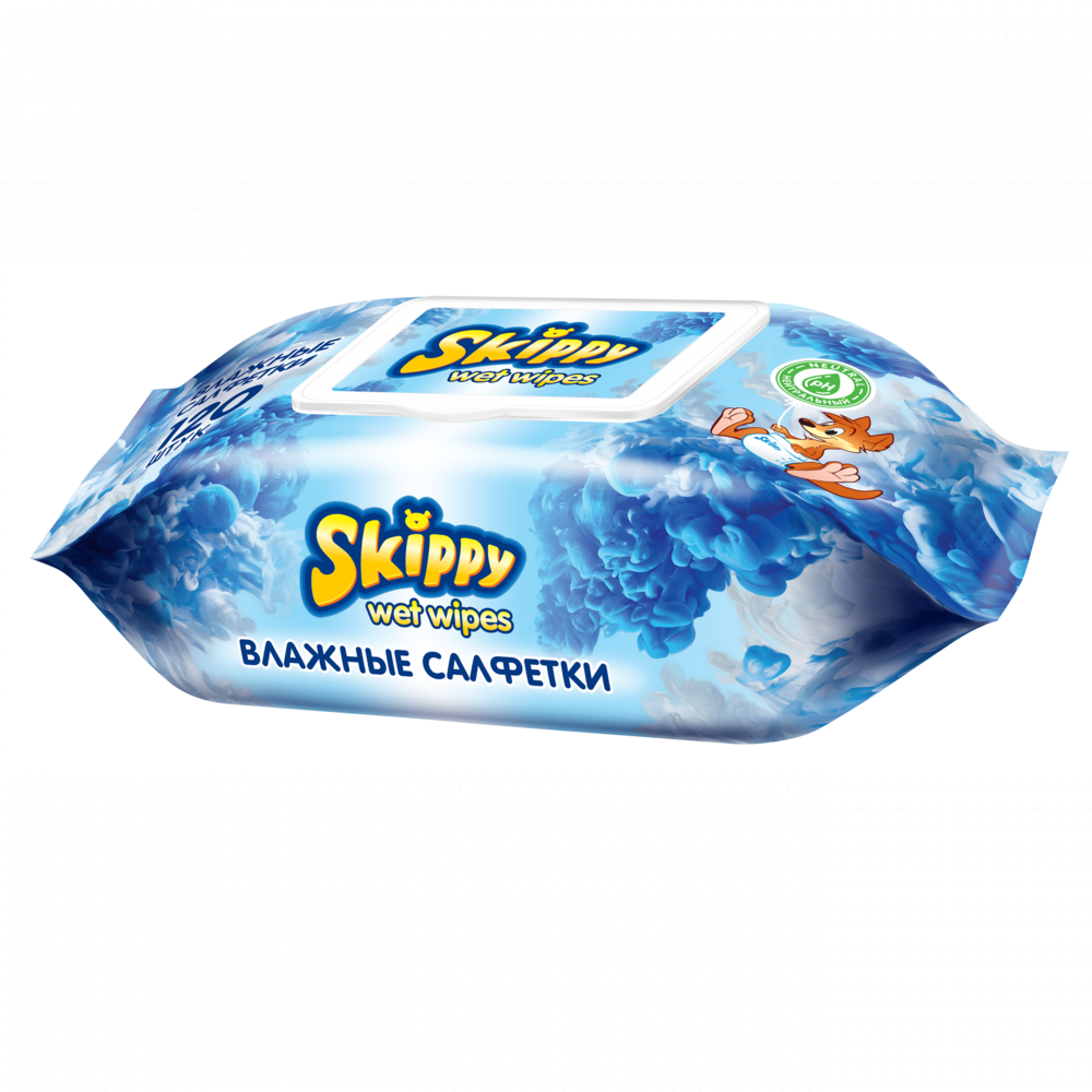 Влажные салфетки Skippy для детей 4 упаковки по 120 шт. 8030 - фото 4