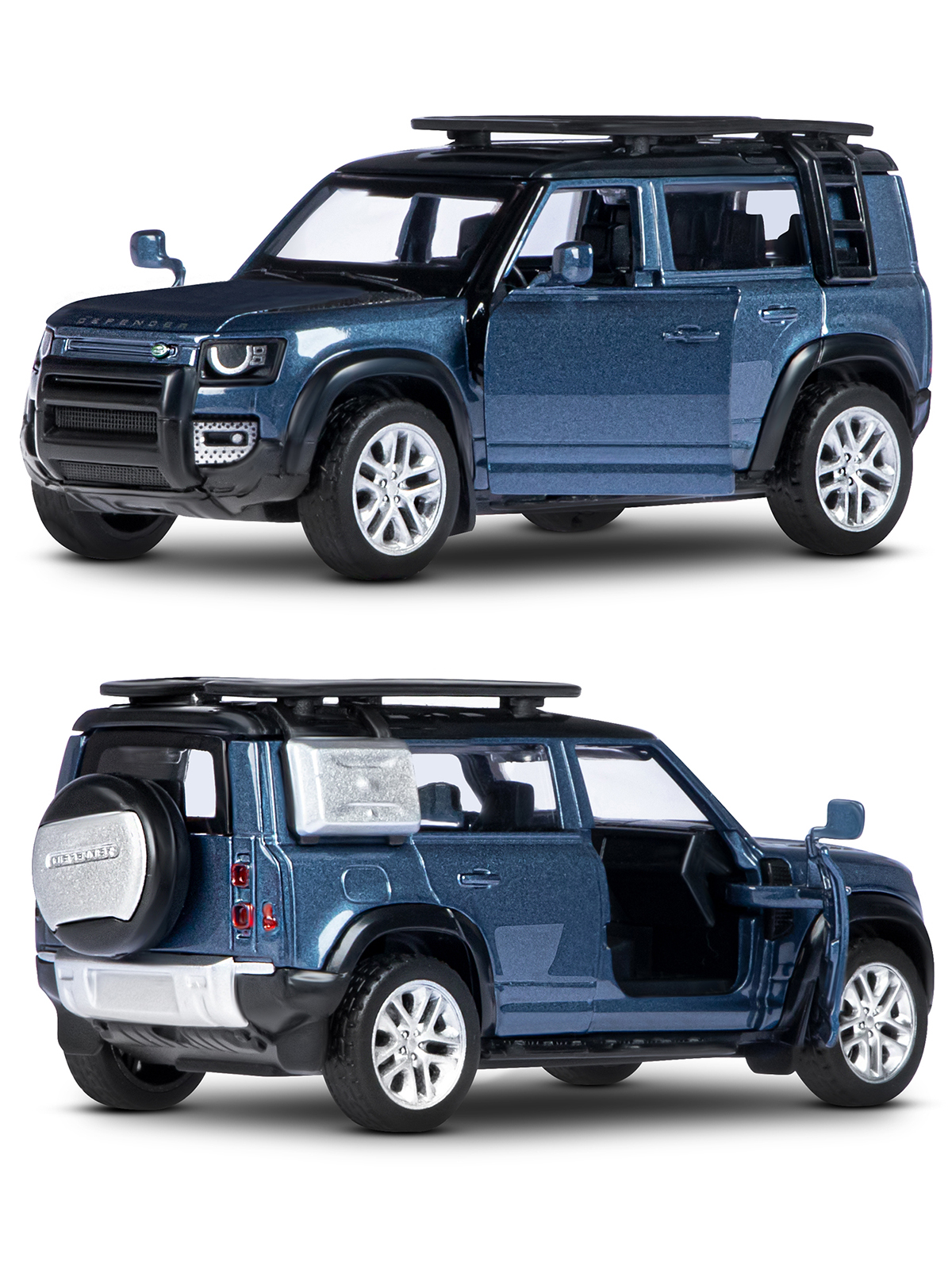 Внедорожник АВТОпанорама Land Rover 1:43 синий JB1251585 - фото 6