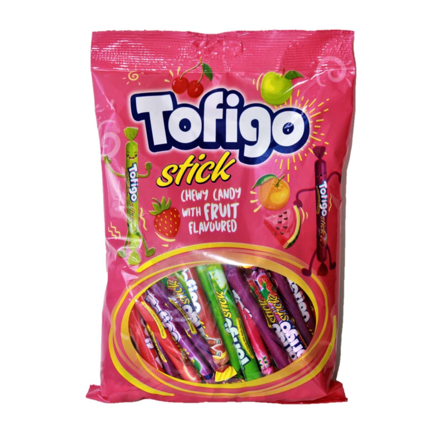 Жевательные конфеты SARVAN Tofigo Stick с фруктовыми вкусами 500г - фото 1