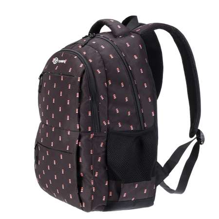Рюкзак TORBER черный с орнаментом и мешок для сменной обуви