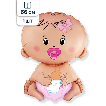 Воздушный шар Flexmetal фигура Младенец 66 см