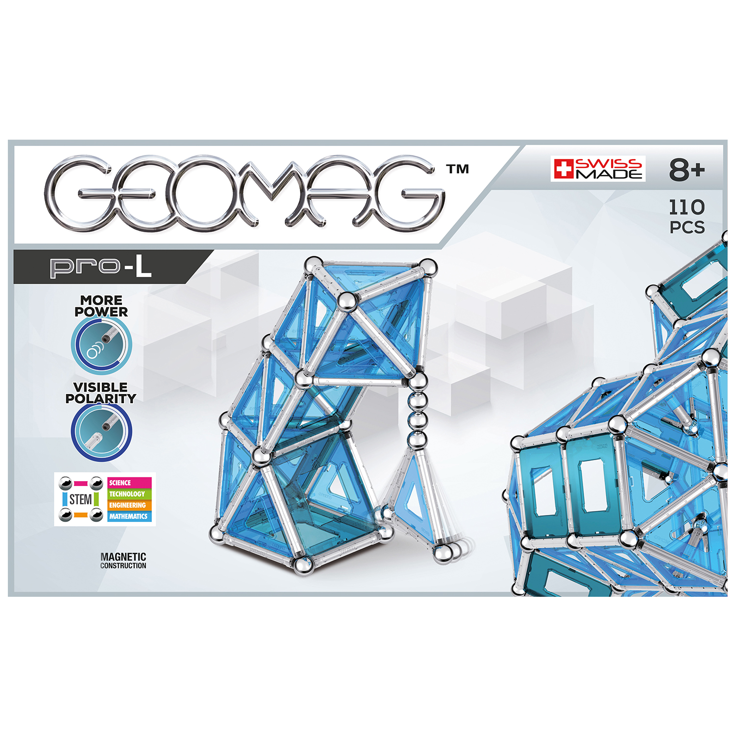 Конструктор магнитный GEOMAG Pro-L 110 деталей - фото 1