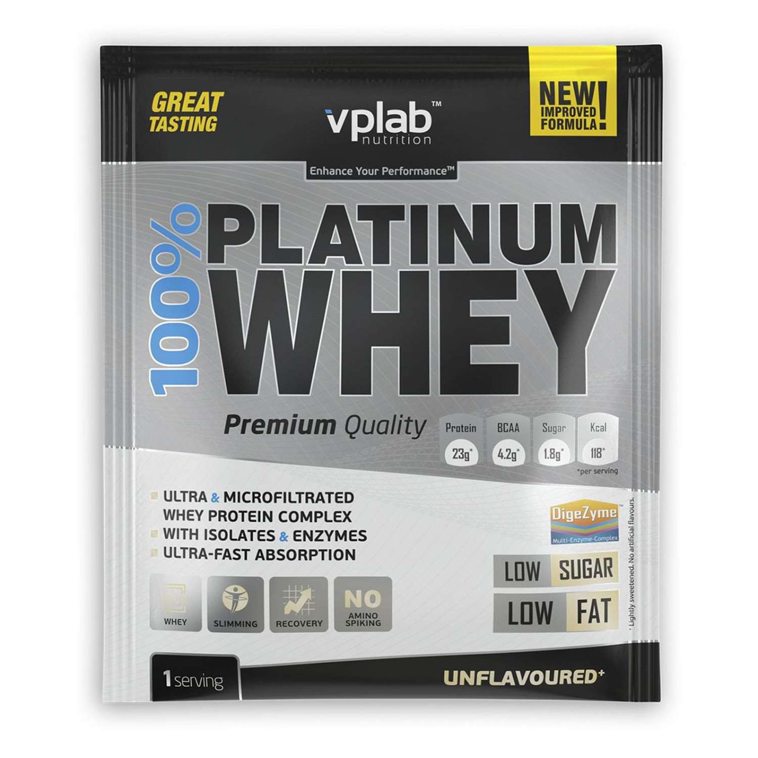 Протеин VPLAB Platinum Whey 100% натуральный 30г - фото 1
