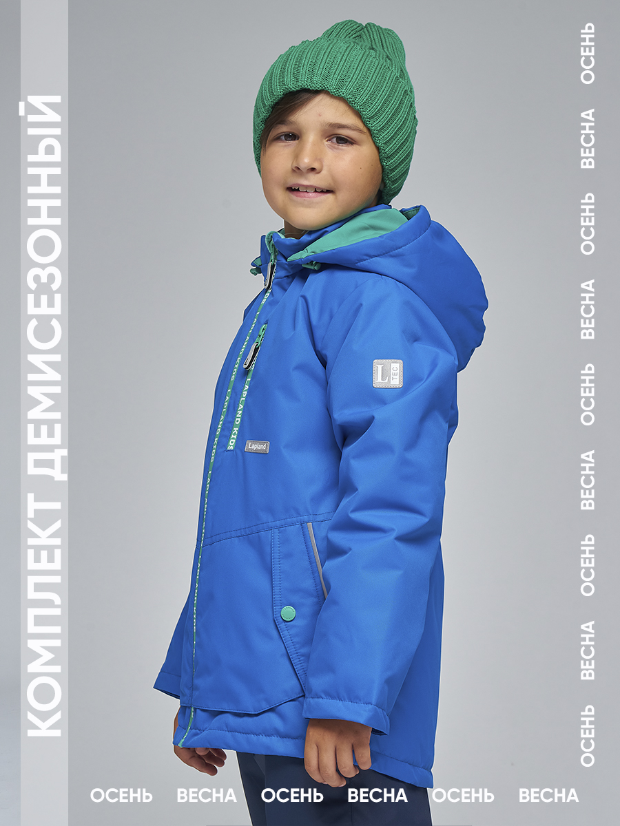 Куртка+Брюки Lapland КМ16-9Однотон-р/Синий-зеленый - фото 13