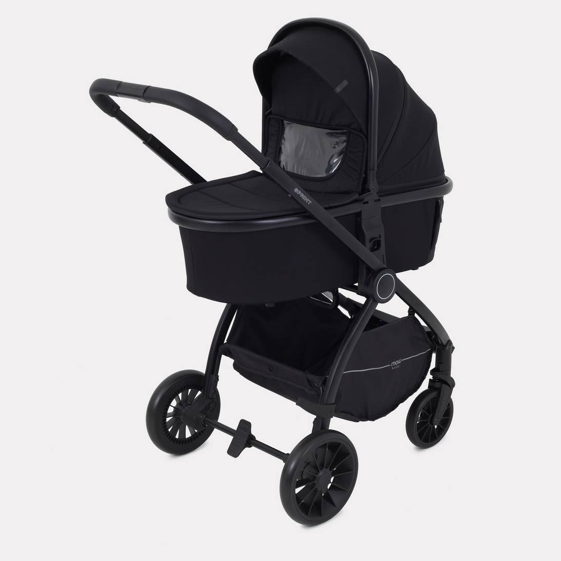 Коляска детская универсальная MOWbaby MOWBaby 2-в-1 SPRINT MB321 Black - фото 2