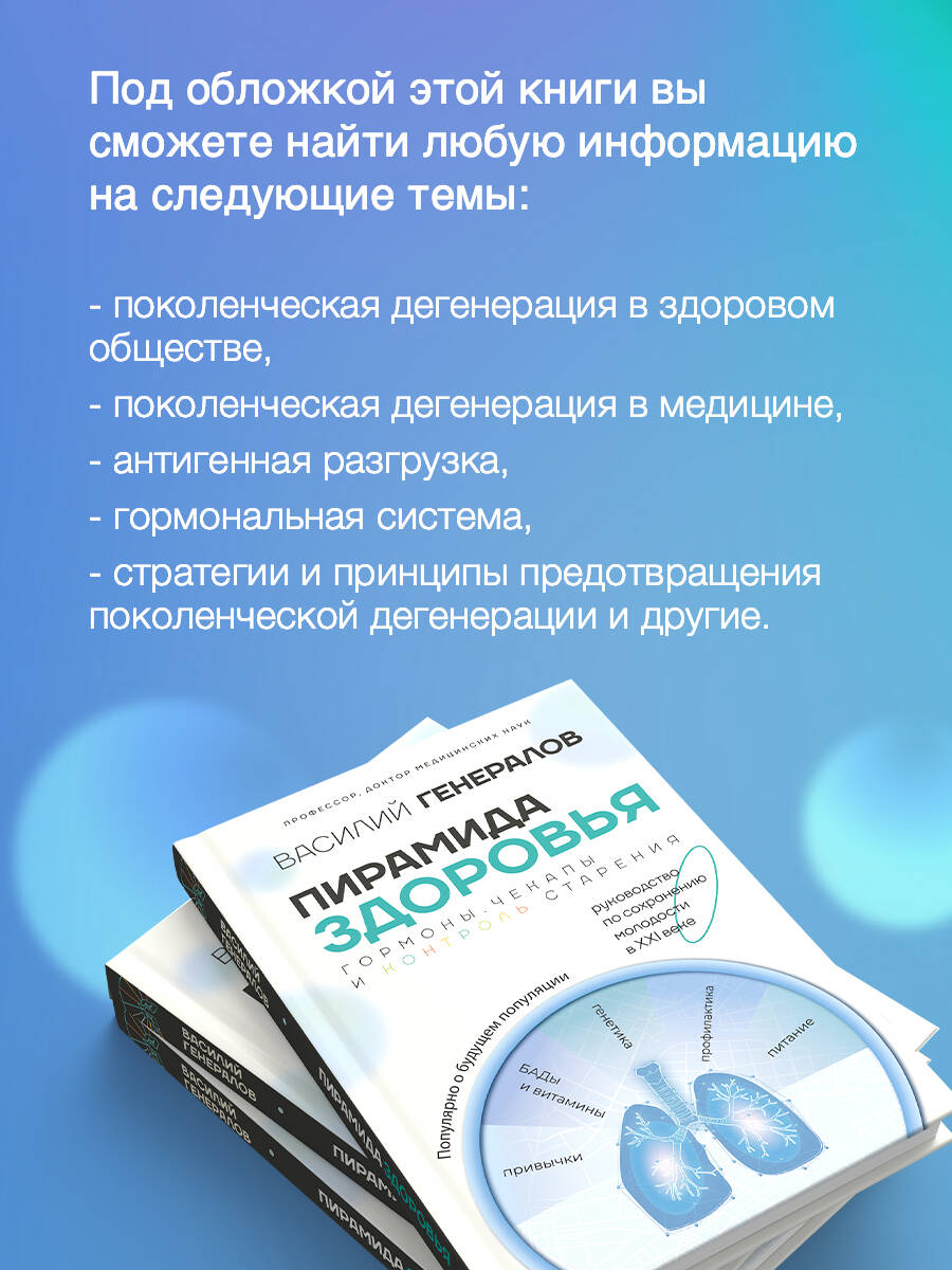 Книги АСТ Пирамида здоровья: гормоны, чекапы и контроль старения - фото 3