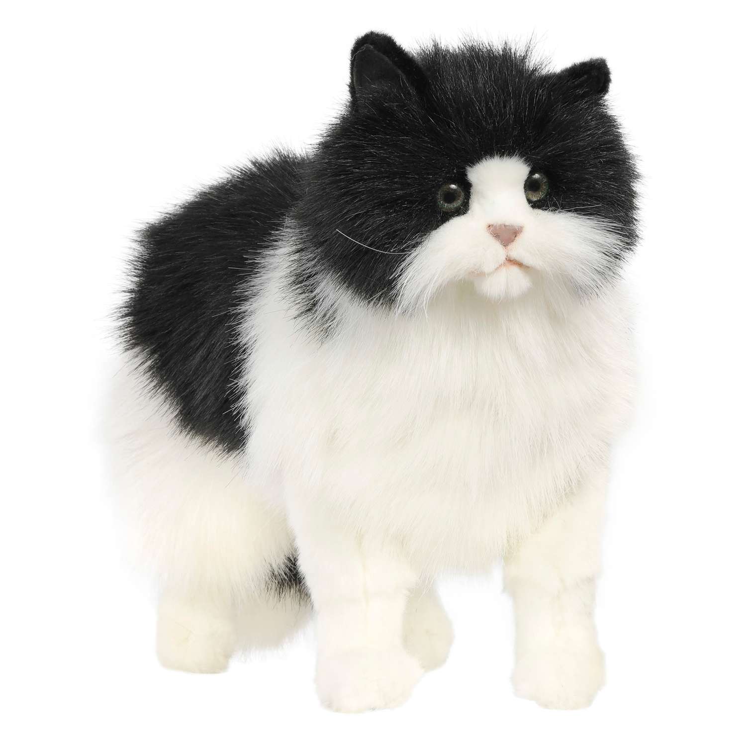 Реалистичная игрушка HANSA Кошка чёрно-белая 46 см - фото 6
