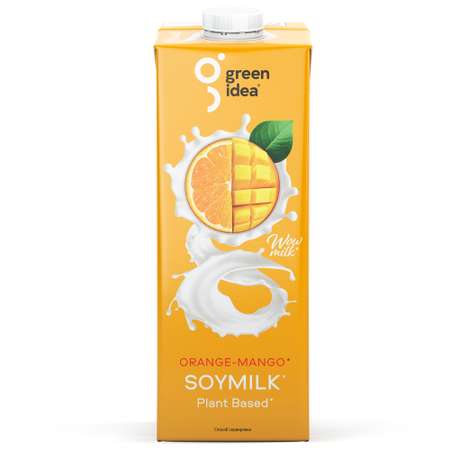 Напиток соевый Green Idea с соком апельсин-манго 1л