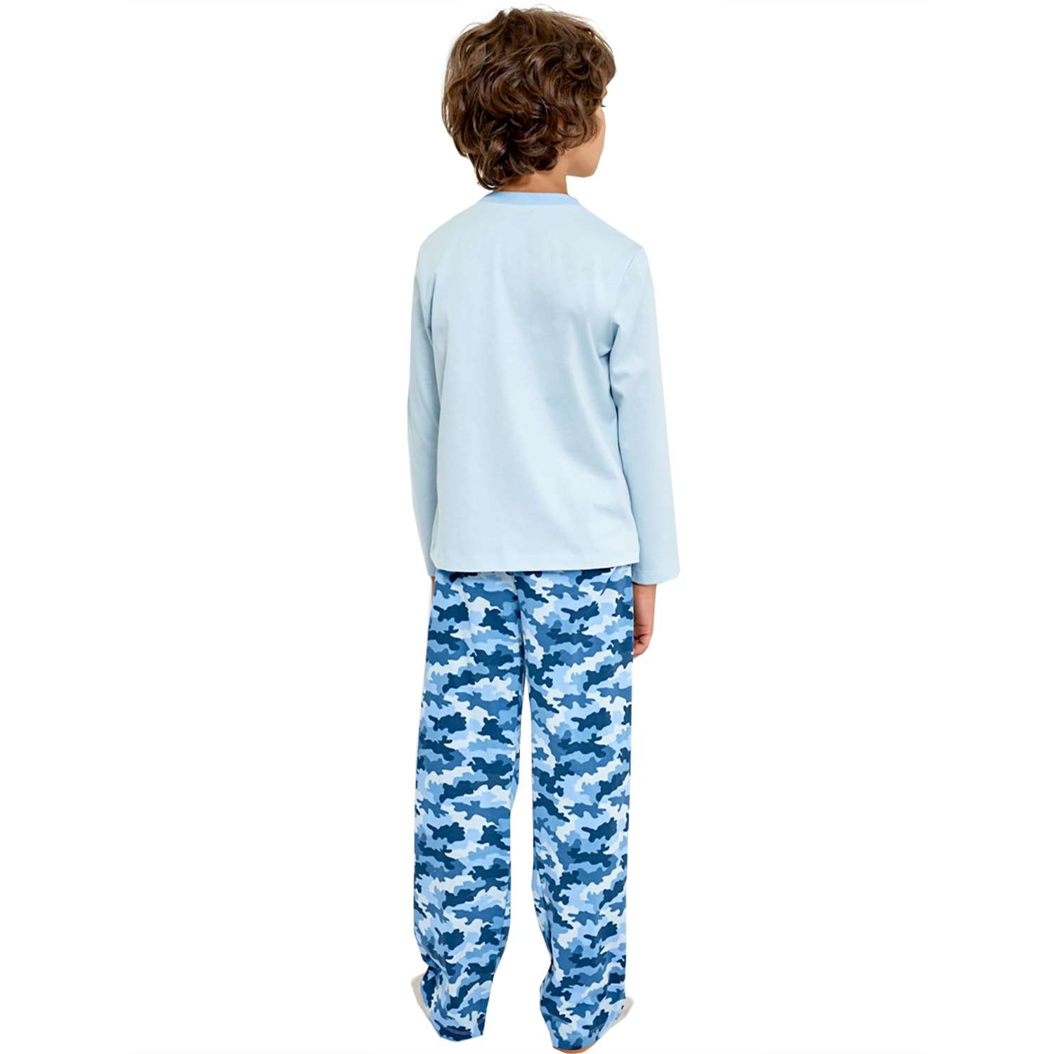 Пижама Mark Formelle 563302/19-6906-0/серо-голубой+синийкамуфляж - фото 2