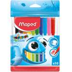 Фломастеры MAPED с заблок.пишущим узлом 10 шт