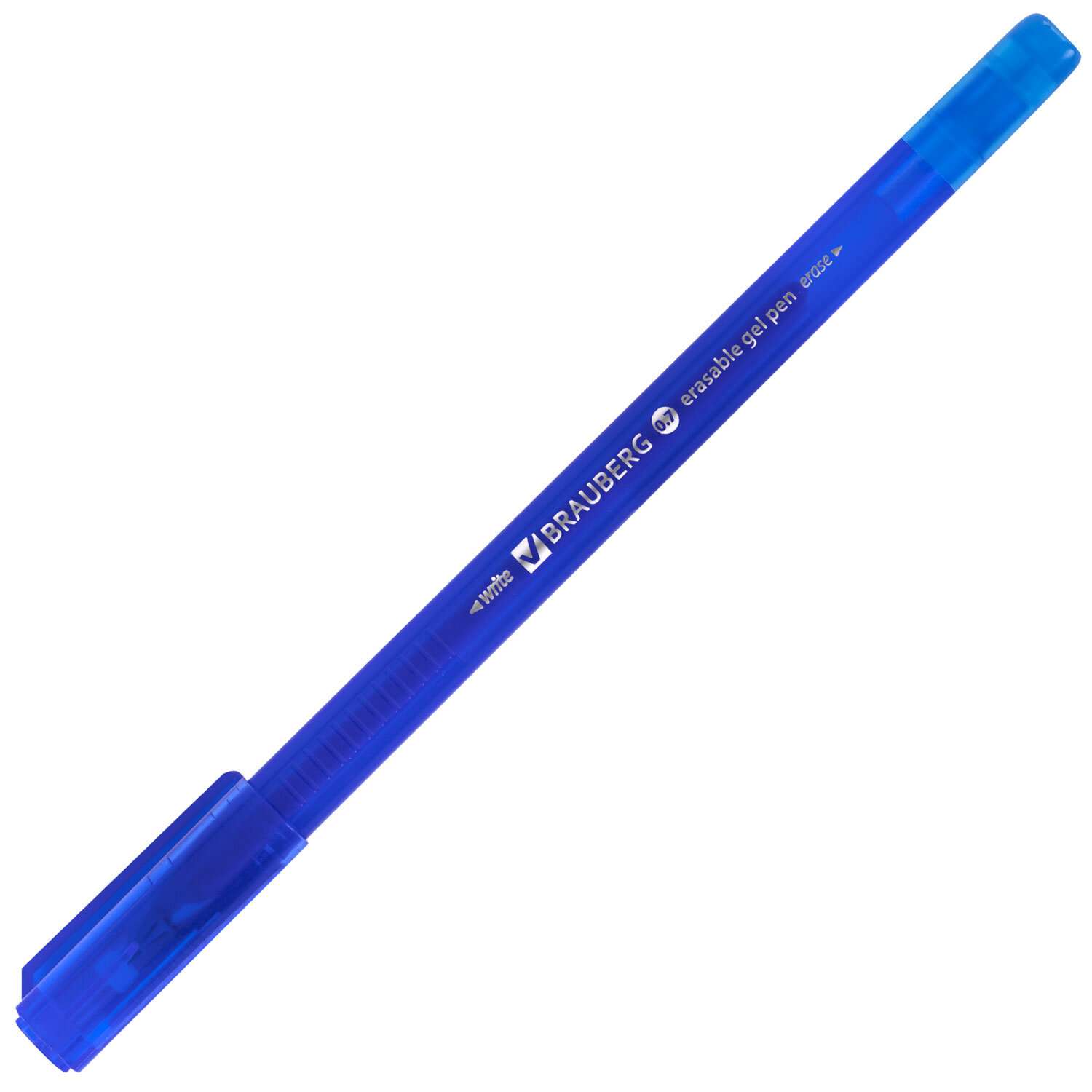 Ручки гелевые Brauberg пиши стирай набор 4 штуки синие - фото 6