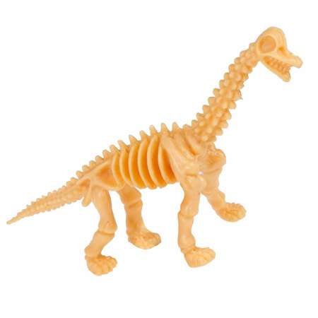 Игровой набор 1TOY Бронтозавр Скелет динозавра с пластилином 6 цветов