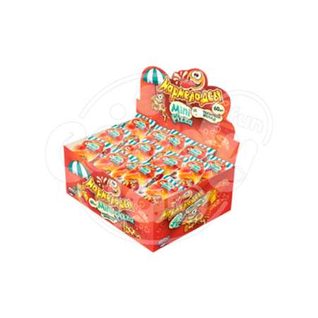 Мармелад жевательный Fun Candy Lab Мармеладсы mini PIZZA фруктовый микс 60 шт по 10 гр