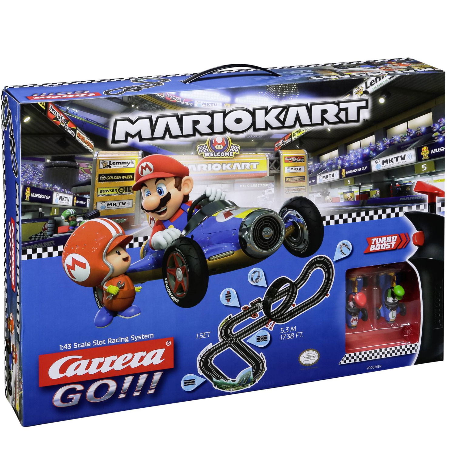 Автотрек Carrera Go!!! Nintendo Mario Kart - Mach 8 купить по цене 12799 ₽  в интернет-магазине Детский мир