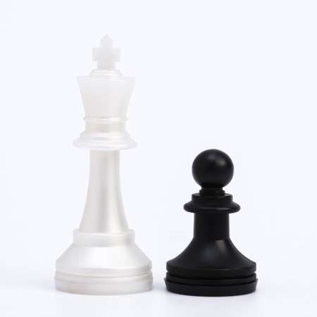 Шахматы Sima-Land «Пешка» доска дерево 29х29 см фигуры пластик король h=7.2 см пешка h=4 см
