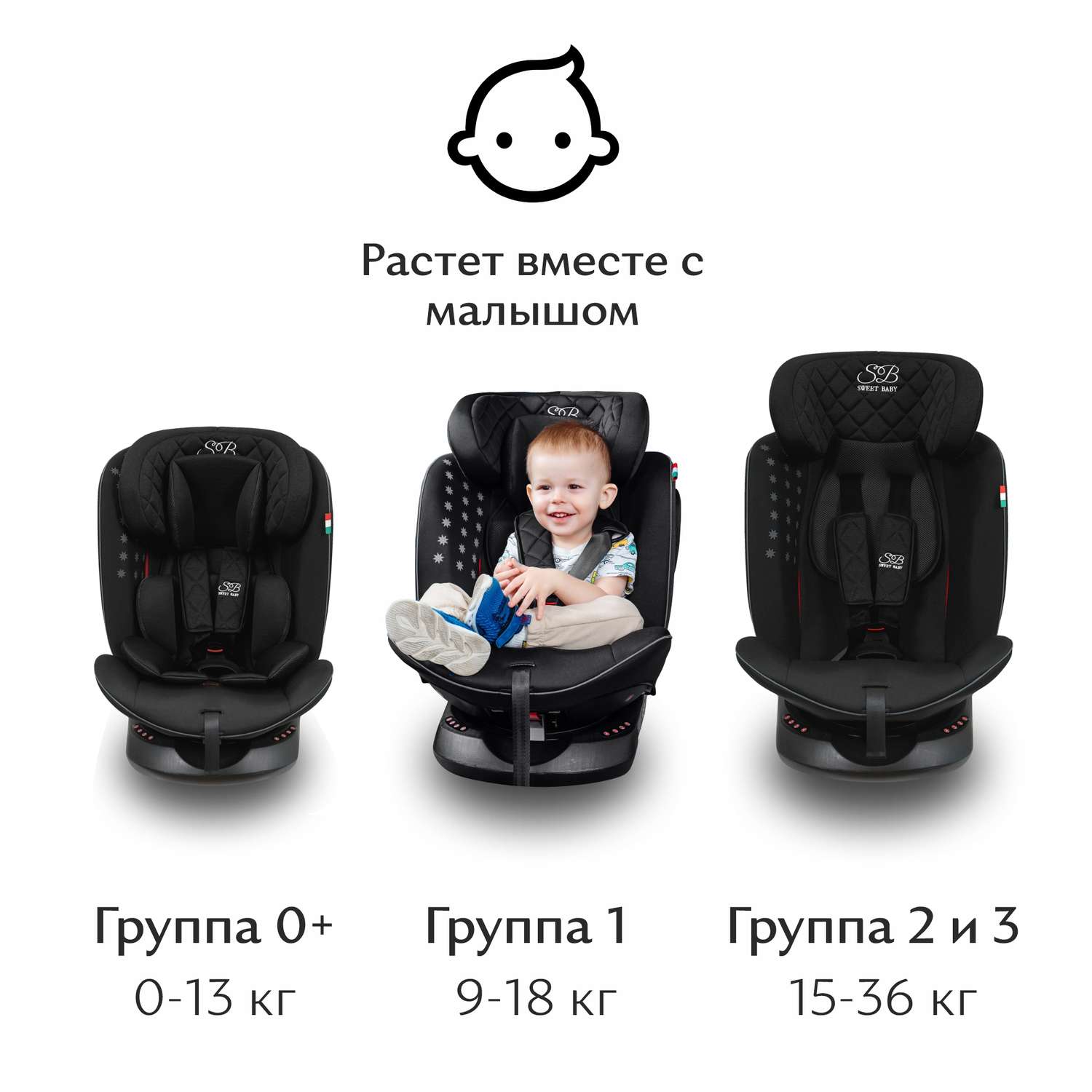 Автокресло Sweet Baby Crosstour Isofix Серый - фото 7