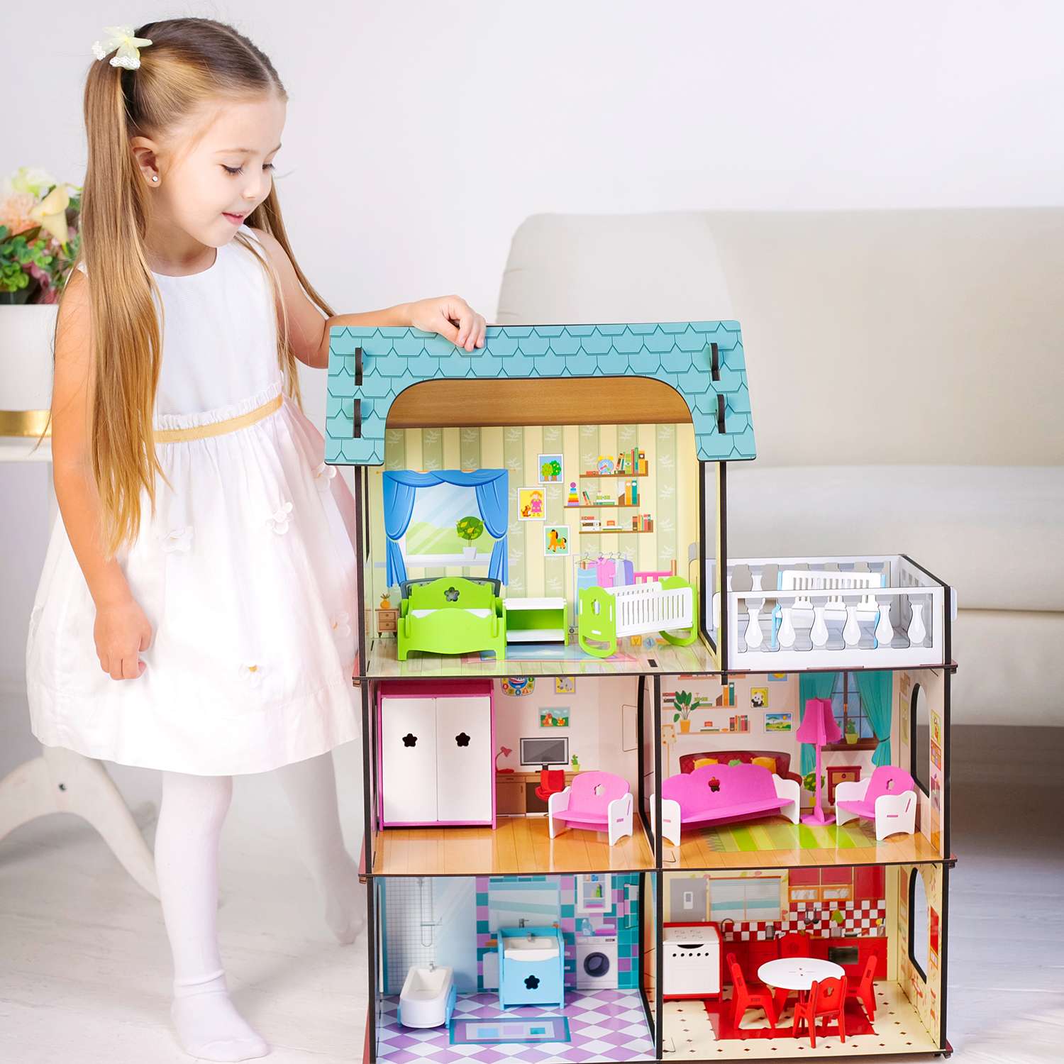 Набор развивающий Alatoys Мебель для кукол НКМ01 НКМ01 - фото 13