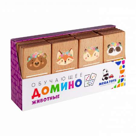 Настольная игра Leader Домино Животные