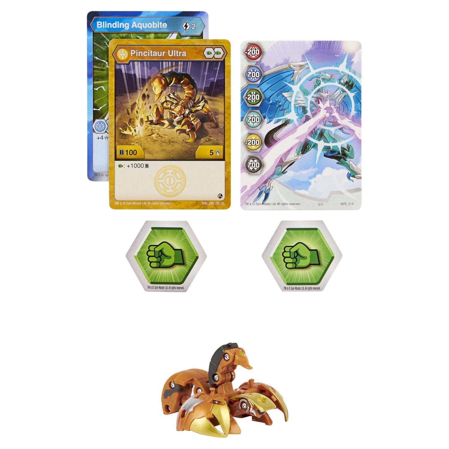 Фигурка-трансформер Bakugan S3 Ультра Ra Gold 6061538/20132904 - фото 1