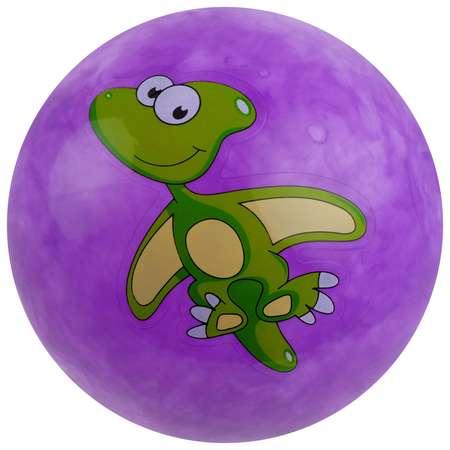 Мяч Zabiaka детский «Динозаврики». d=25 см. 60 г. цвет фиолетовый