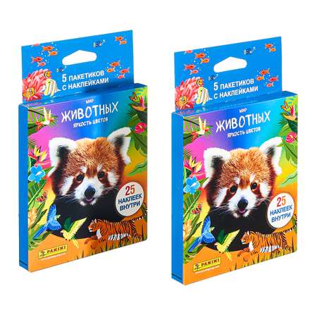 Набор из 2 блистеров Panini Animali Мир Животных Яркость цветов