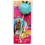 Ручка шариковая Умка Barbie с бирюзовым пушистым топпером barbie extra
