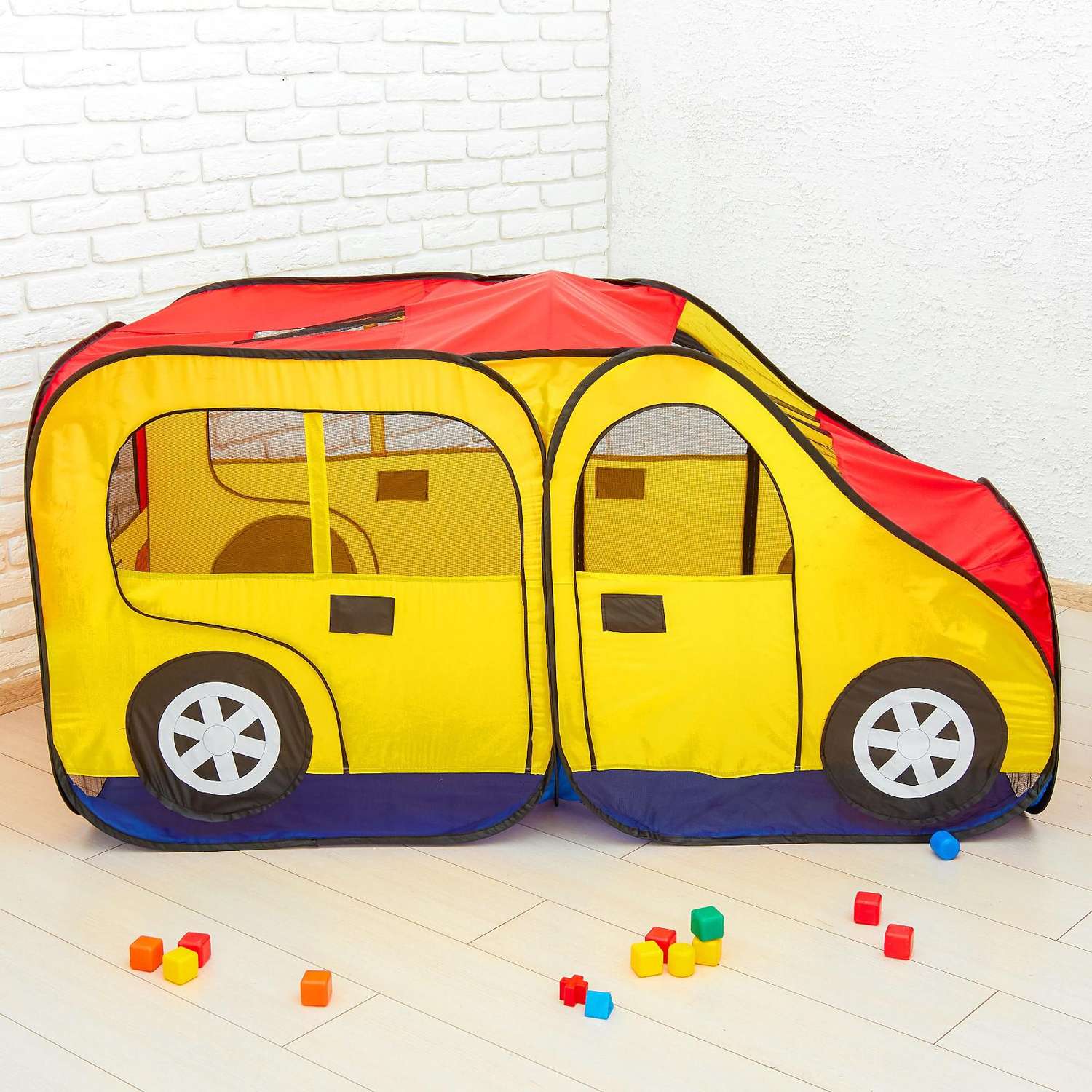 Игровая палатка Zabiaka «Авто» цвет красно-желтый - фото 4