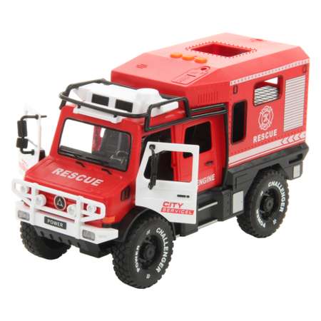 Пожарная машина Veld Co со светом и звуком на батарейках