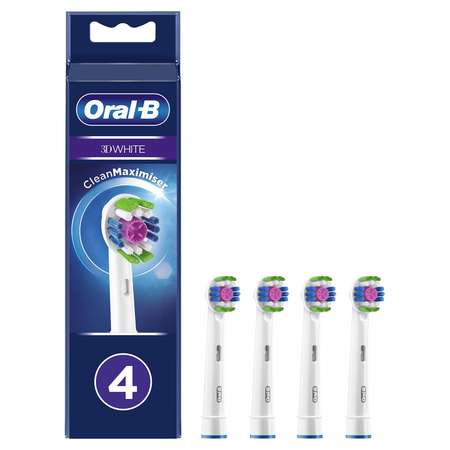 Насадки для электрических зубных щеток Oral-B 3D White CleanMaximiser 4шт 80348403