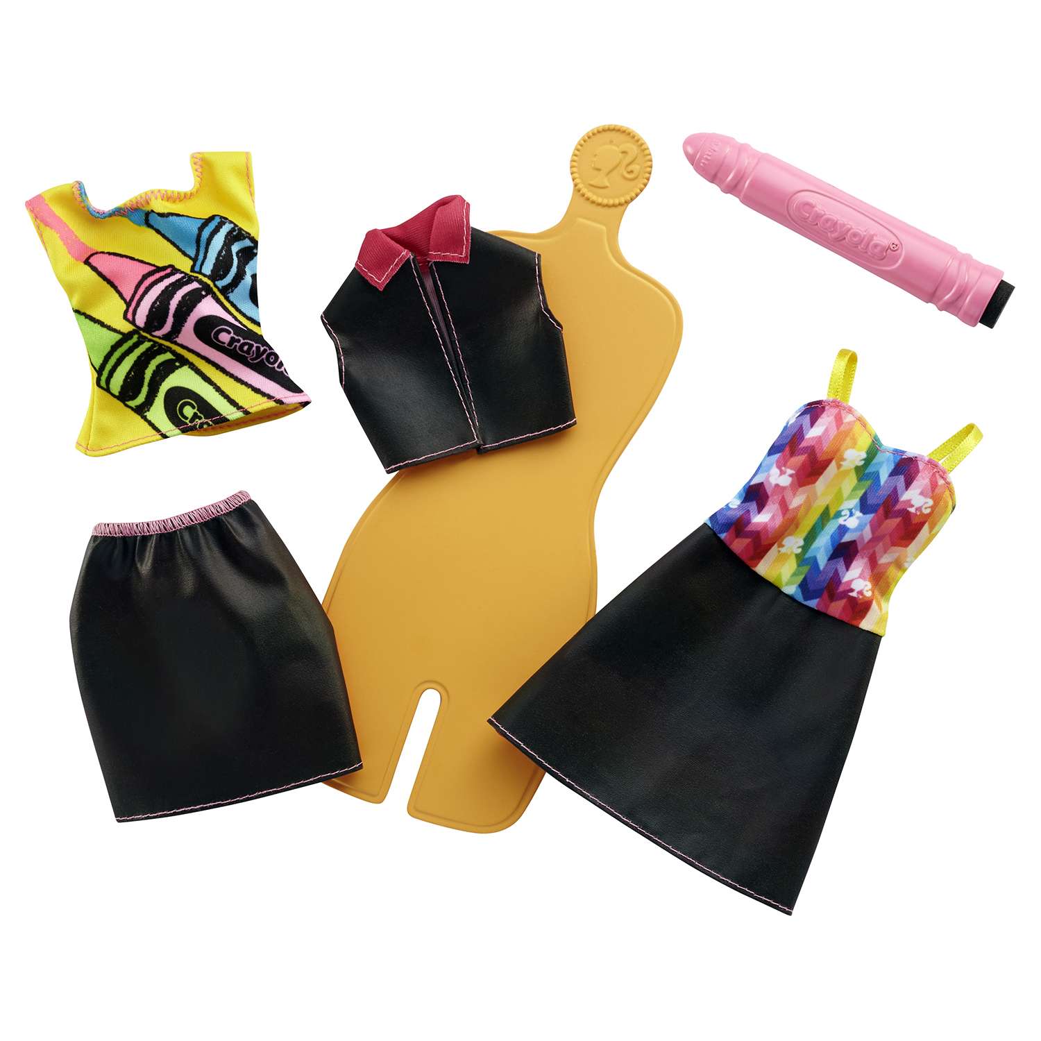 Набор Barbie Crayola раскрась наряды FHW86 FHW85 - фото 1