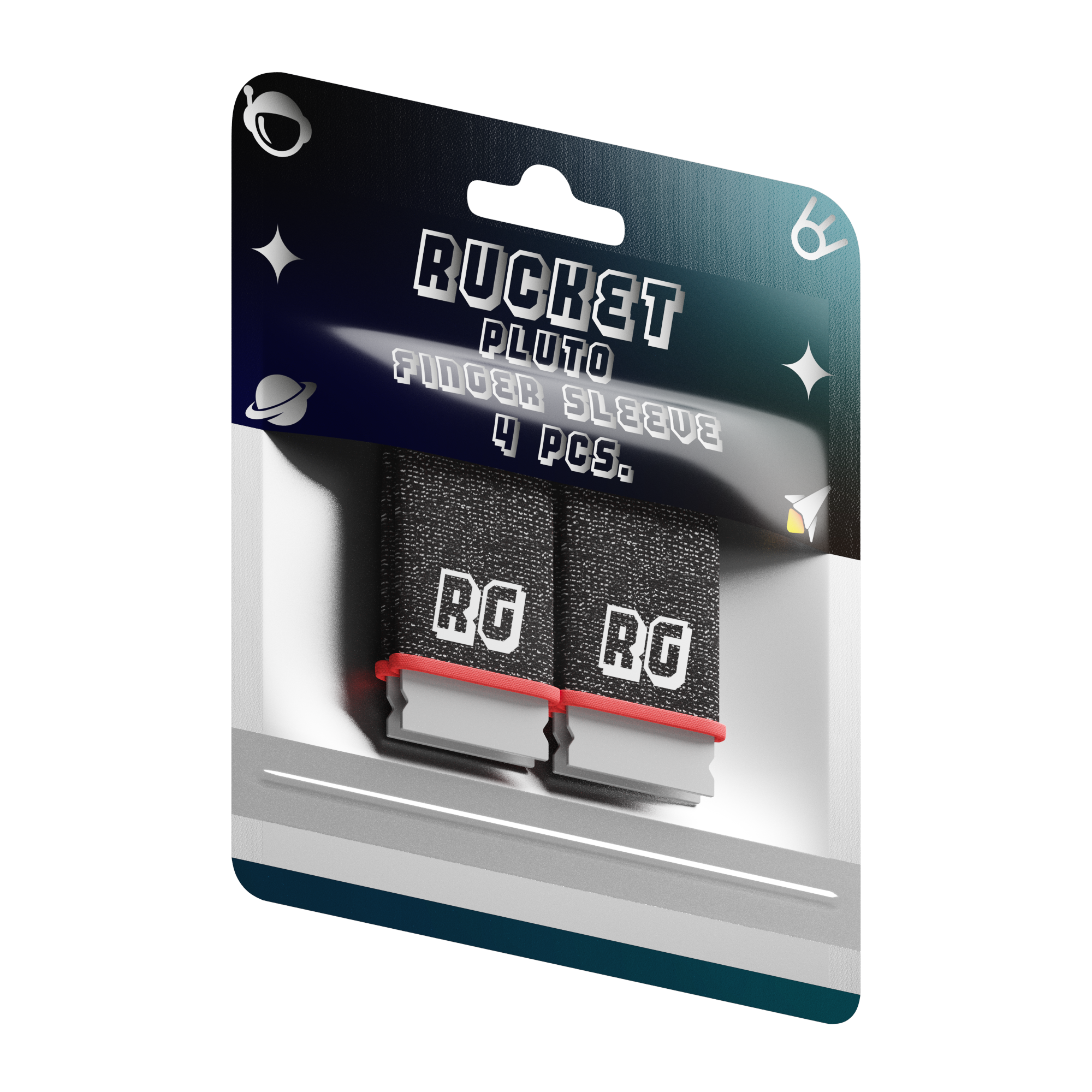 Сенсорные напальчники игровые RUCKET GAMING Сенсорные напальчники геймерские PLUTO by Rucket Gaming для игры в PUBG Mobile 4 шт. - фото 1