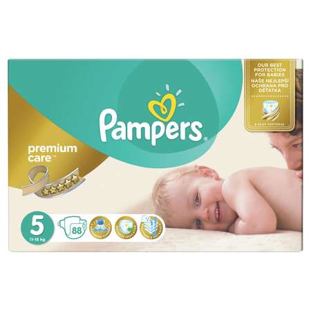 Подгузники Pampers Premium Care 5 (11-18 кг) 88 шт.