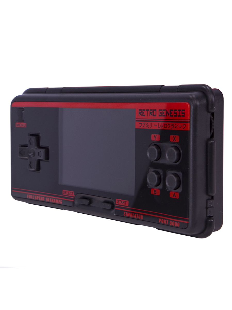 Портативная игровая приставка Retro Genesis Port-3000 4000+игр черно-красная / 10 эмуляторов / 3.0 экран IPS / SD-карта / сохранение - фото 5