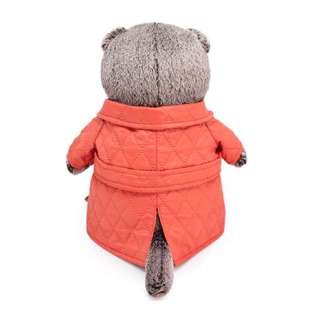Мягкая игрушка BUDI BASA Басик в стеганом пальто 25 см Ks25-243