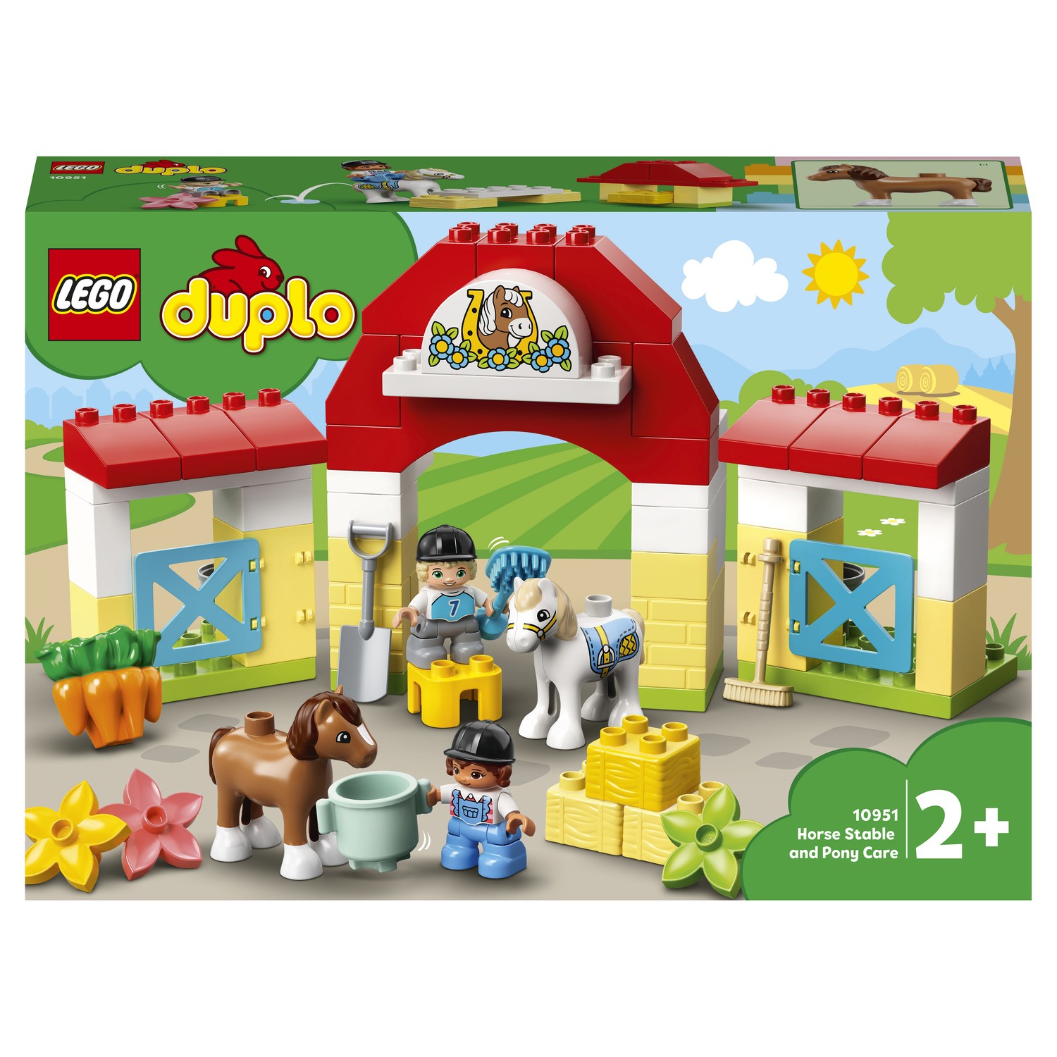 Конструктор LEGO DUPLO Town Конюшня для лошади и пони 10951 купить по цене  1499 ₽ в интернет-магазине Детский мир