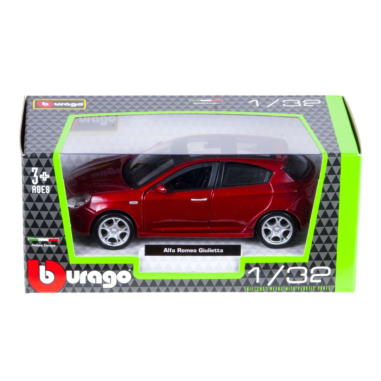 Машинка BBurago 1:32 Alfa Romeo Giulietta 18-43000(3) 18-43000(3) - фото 7