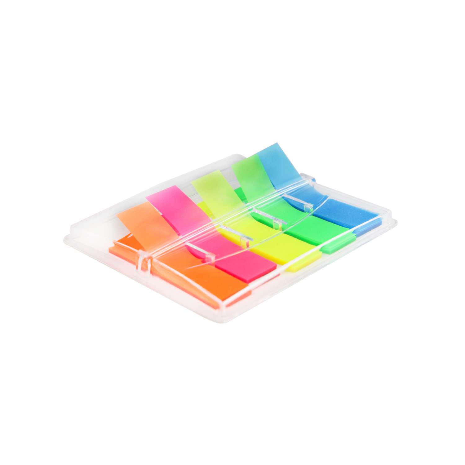 Закладка Prof-Press пластиковые 45х12мм в диспенсере 5 цветов по 25 листов - фото 2